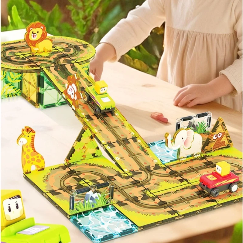 Building Blocks - Conjunto de Blocos Magnéticos com Carro