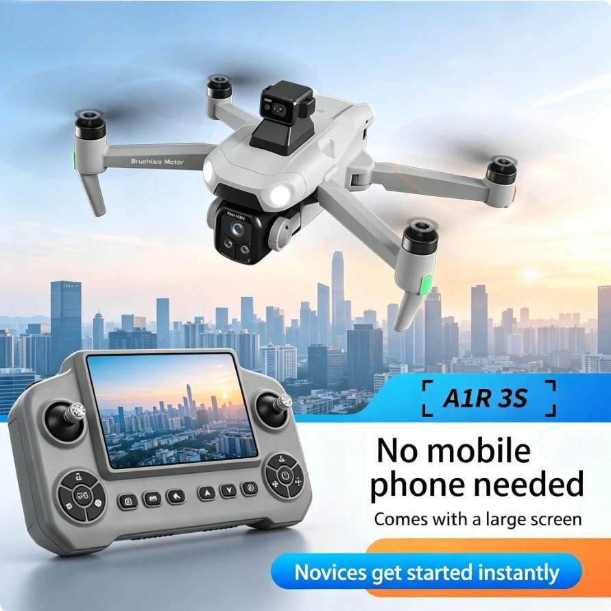 Fpv Brushless Rc Drone 4K - Drone GPS Dobrável A1R3S com Câmera