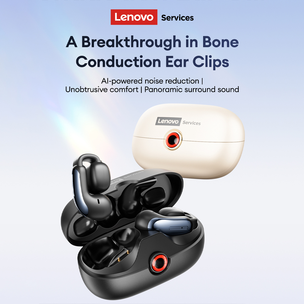 Video Games - Lenovo LES-108 condução óssea tws clipes