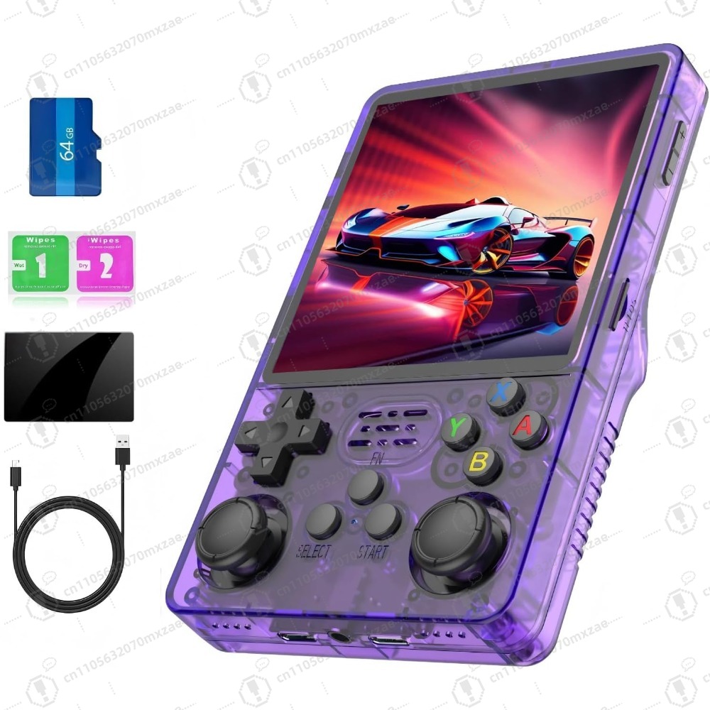 Retro Handheld Game Console R36S - Console de jogos portátil R36s, mais