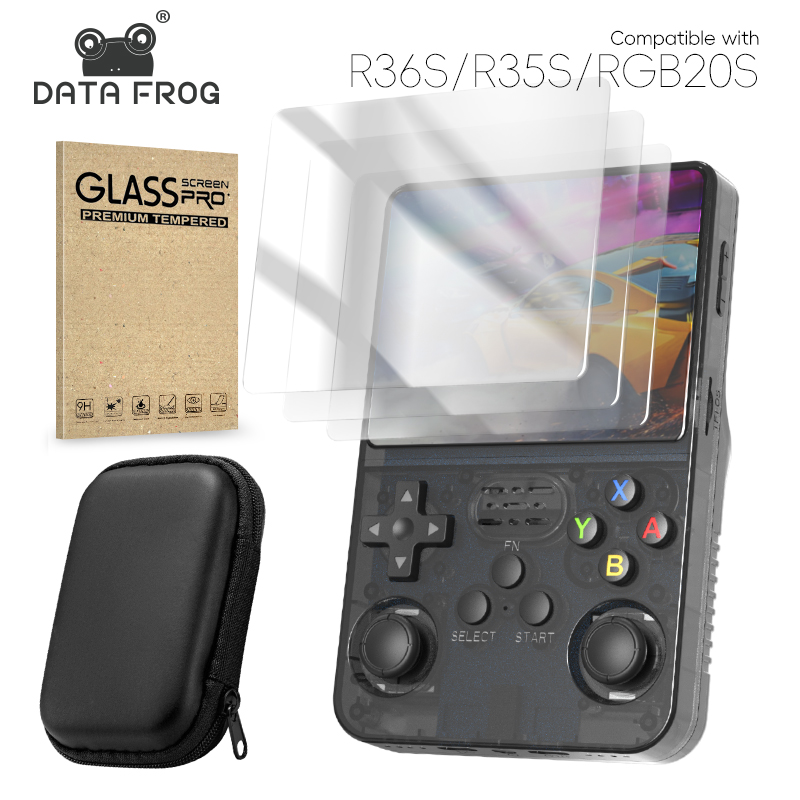 Retro Handheld Game Console R36S - DATA FROG R36S Protetor de tela