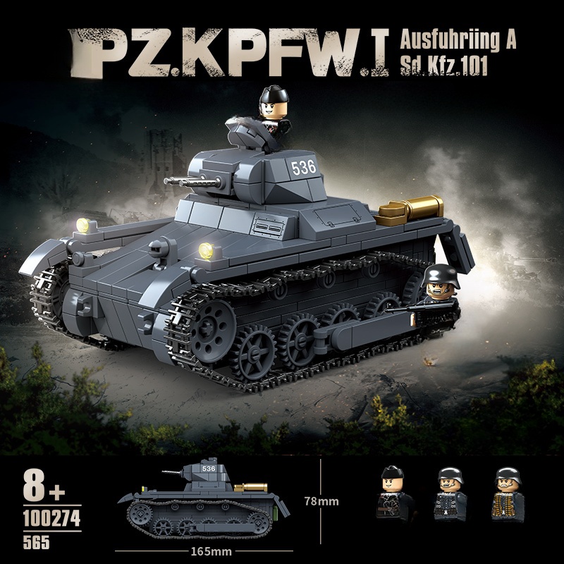 Lego Compatible Military Tank - Novo tanque de armas militares da