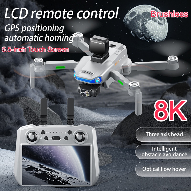 Fpv Brushless Rc Drone 4K - Drone RC FPV com Tela Sensível