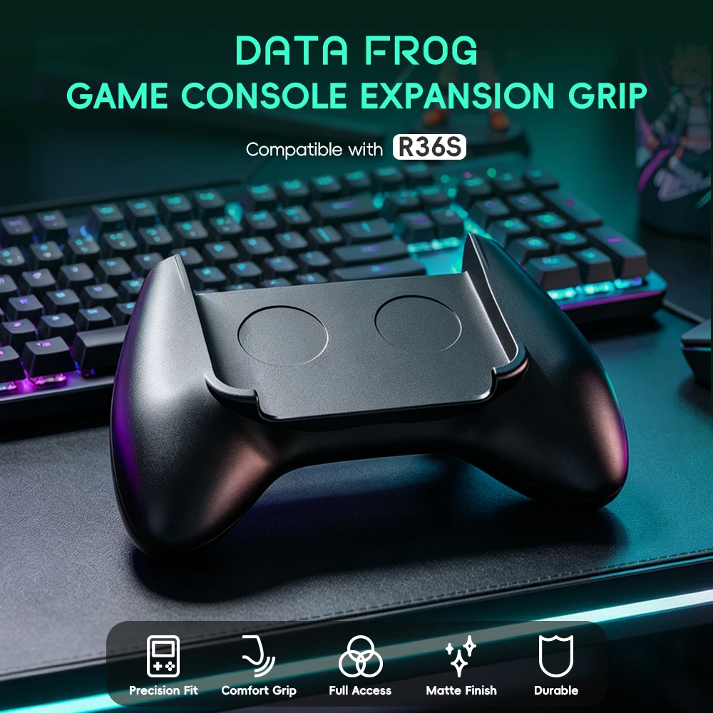 Retro Handheld Game Console R36S - Suporte ergonômico para jogos Data Frog