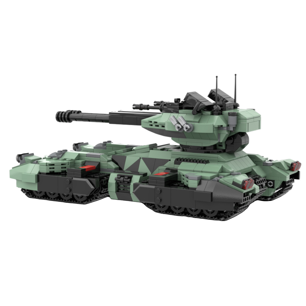 Lego Compatible Military Tank - Modelo de Blocos de Montar do