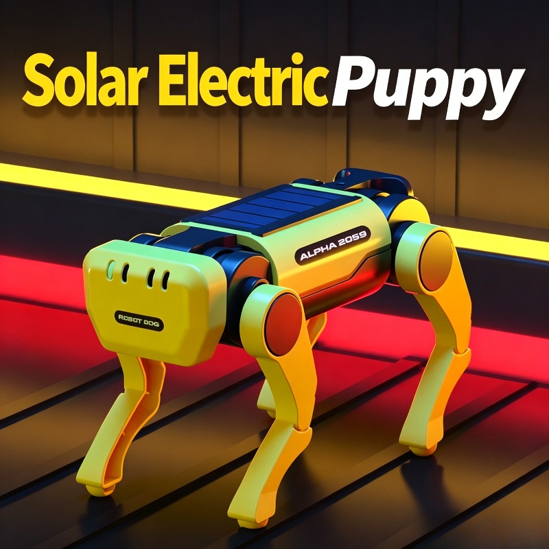 Stem Solar Robot Kit For Kids - Kit de Montagem de Cão Mecânico