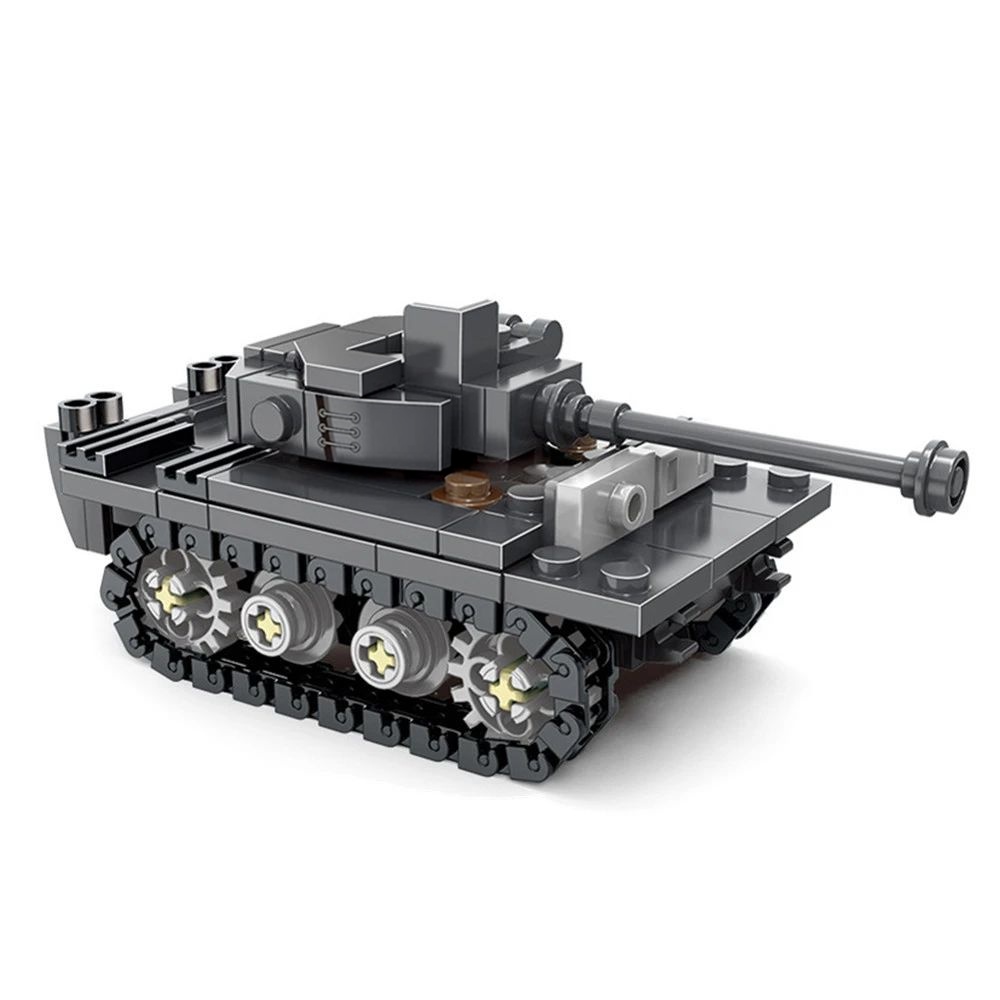 Lego Compatible Military Tank - Modelo DIY do Tanque Pesado King