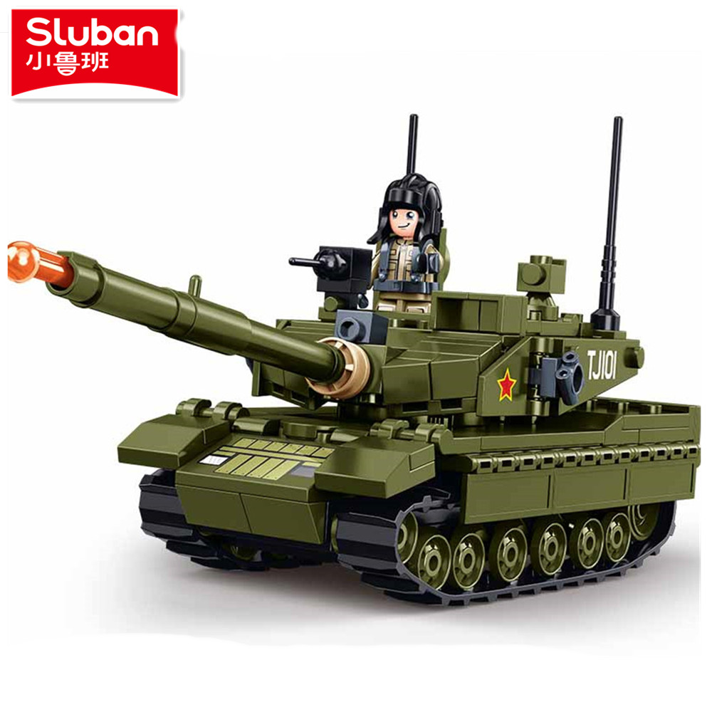 Lego Compatible Military Tank - Sluban 183 peças modelo de tanque
