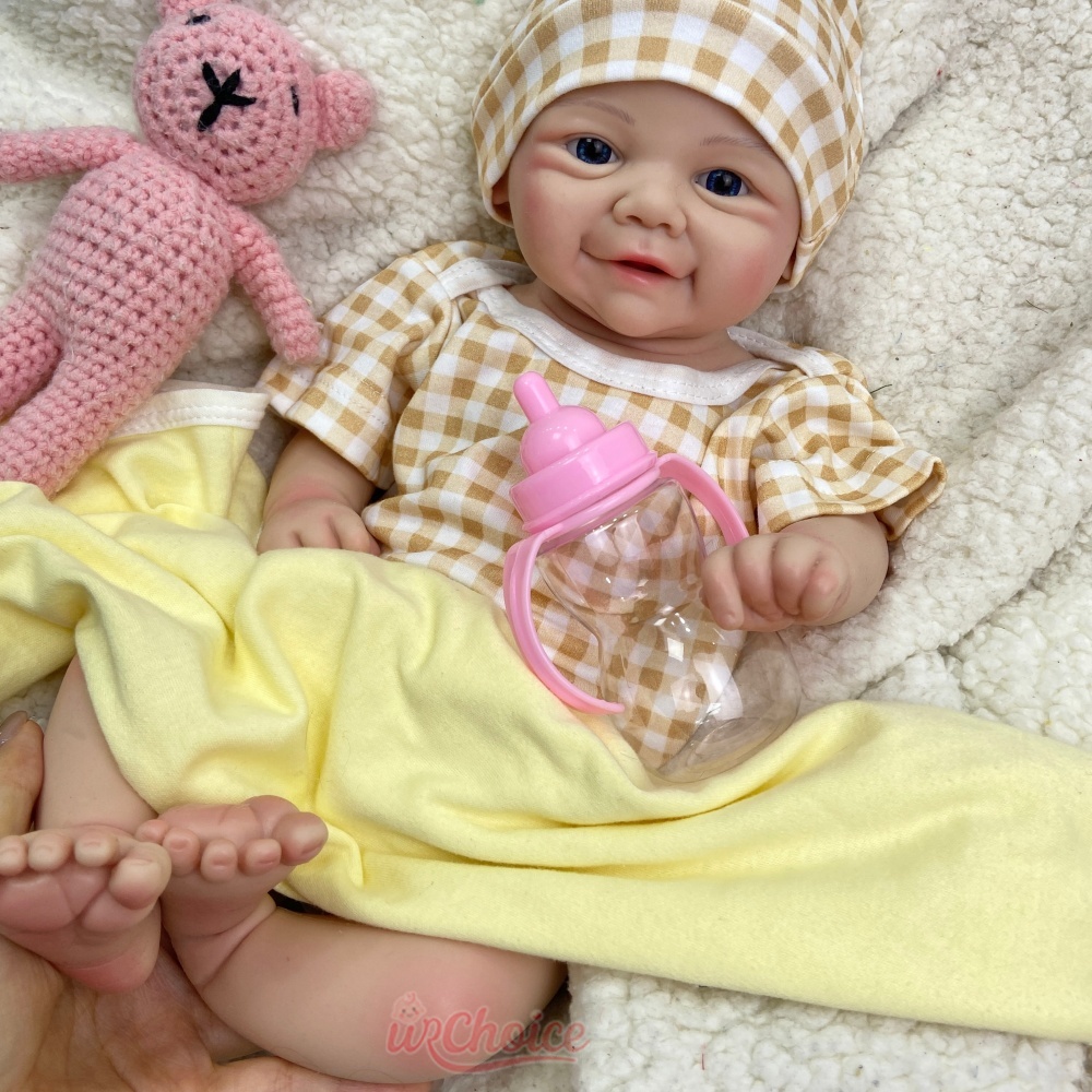 Reborn Baby Doll Silicone Realistic - Boneca reborn de corpo todo em