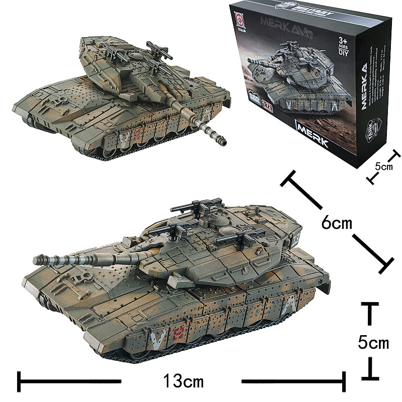 Lego Compatible Military Tank - 1/72 israel merkava tanque de batalha