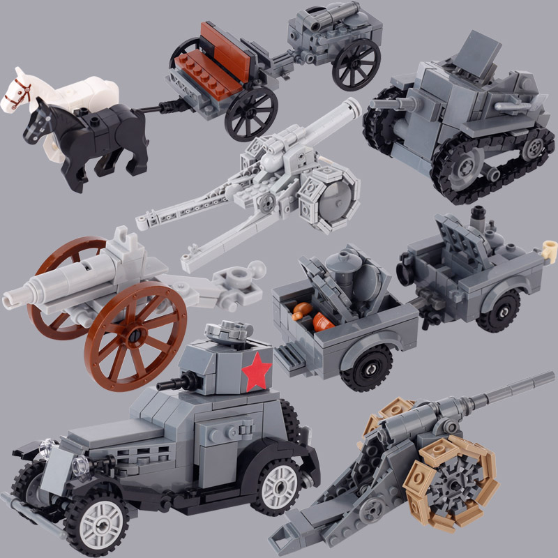 Lego Compatible Military Tank - Segunda guerra mundial tanque militar soviético