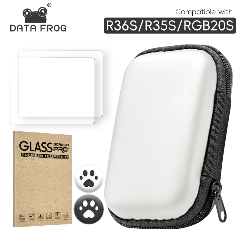Retro Handheld Game Console R36S - DATA FROG Protetor de tela de