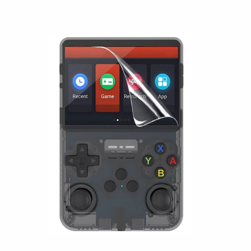 Retro Handheld Game Console R36S - 3 pçs tpu filme macio protetor