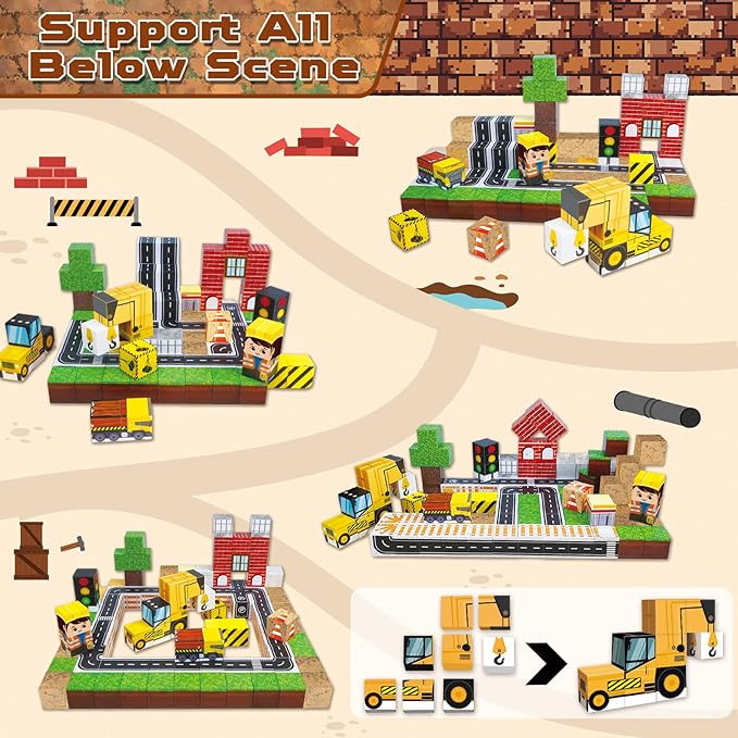 100 blocos magnéticos dos pces - Magnetic Building Tiles Set 100Pcs avaliação e preço
