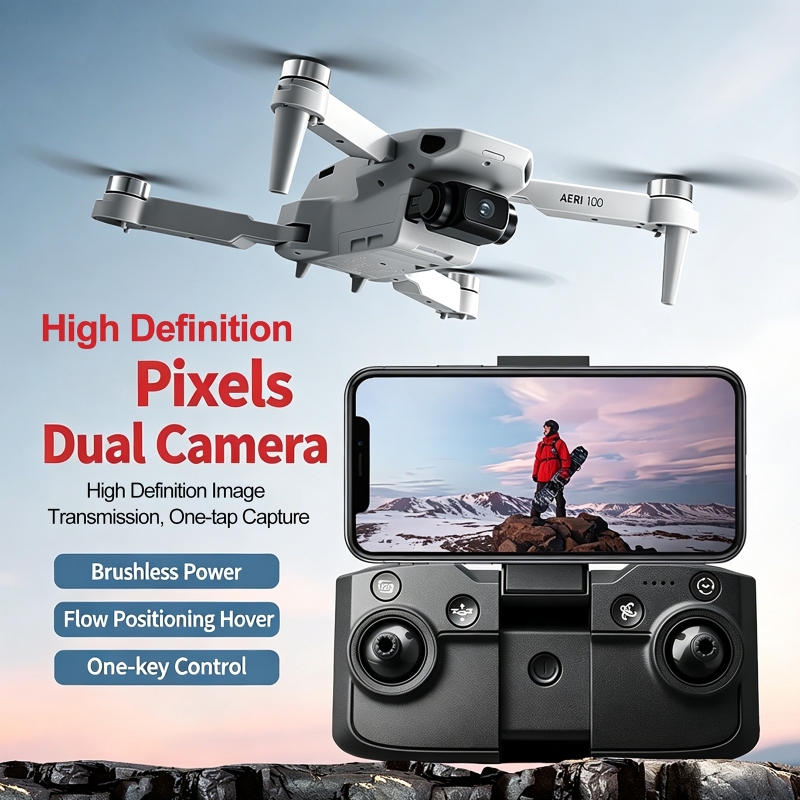 Helicóptero RC Drone com Contr - Fpv Brushless Rc Drone 4K avaliação e preço
