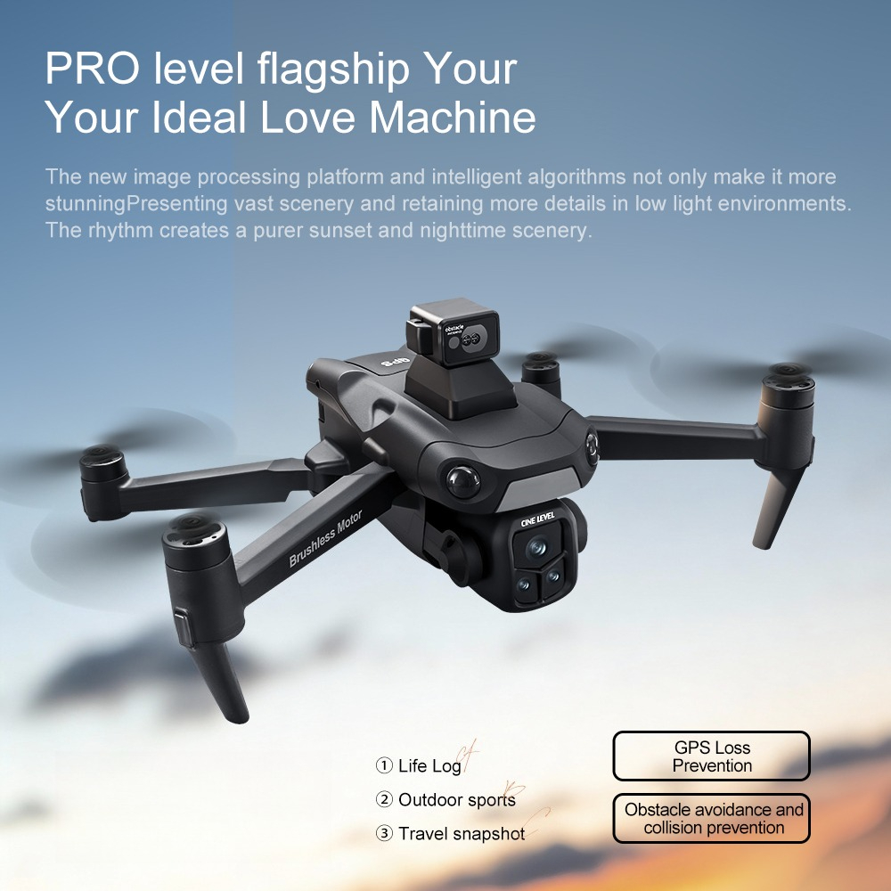 Drone GPS Dobrável A1R3S com C - Fpv Brushless Rc Drone 4K avaliação e preço