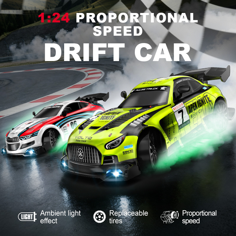 Carro RC Drift em Escala 1:24  - Rc Drift Car 1 24 Scale 4Wd avaliação e preço