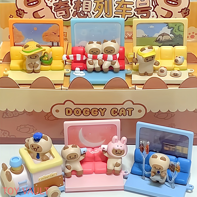 Genuíno Kkv Doggy Cat Fantasy  - Anime Action Figure Blind Box avaliação e preço