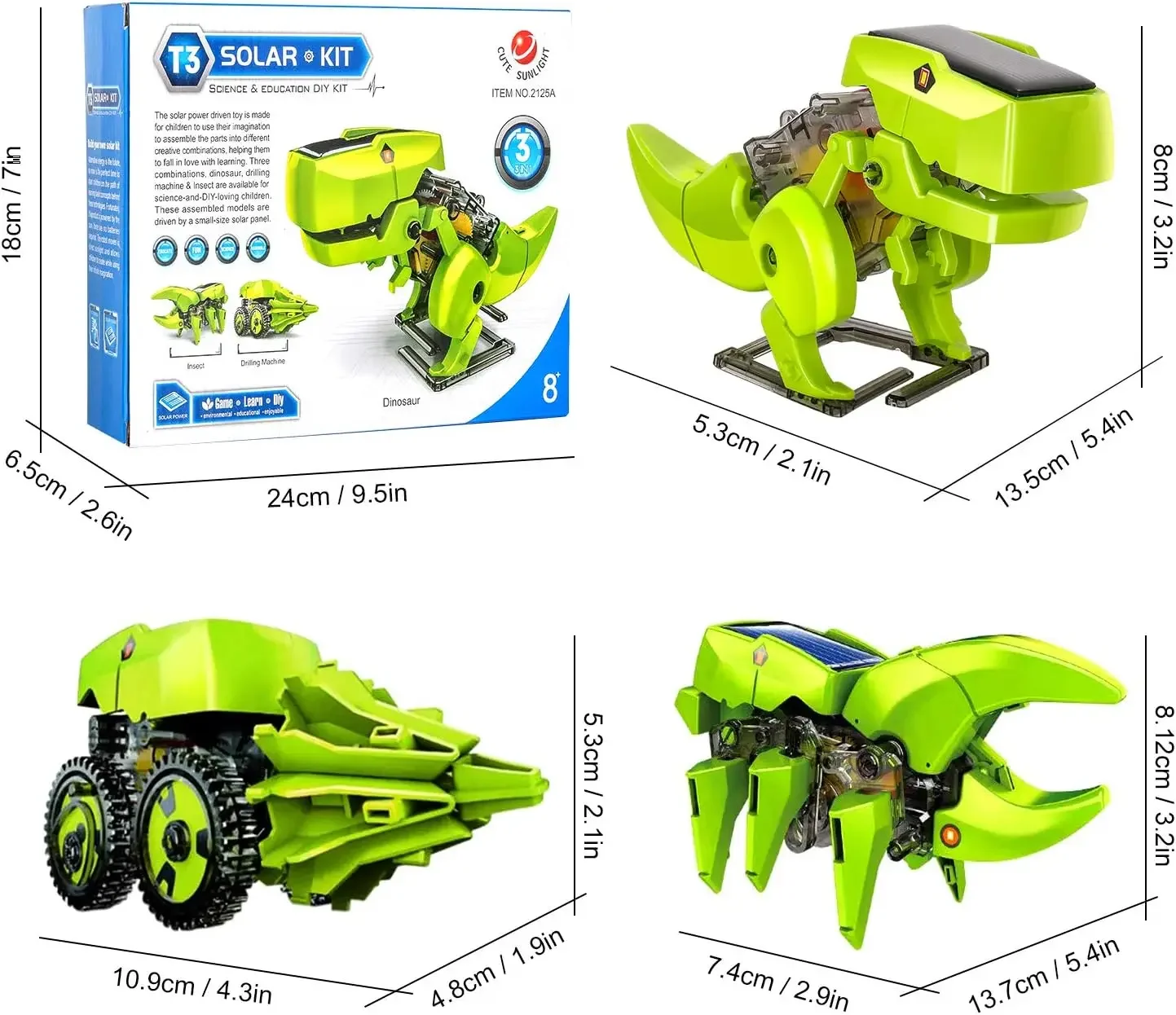 Kit Robô Solar para Crianças,  - Stem Solar Robot Kit For Kids avaliação e preço