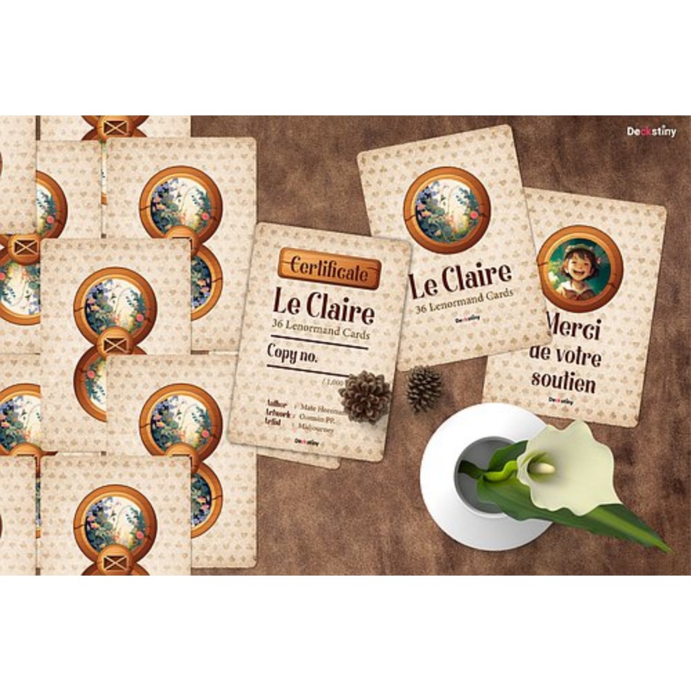 10,4 * 7,3 cm Le Claire Lenorm - Tarot Cards Deck With Guidebook avaliação e preço