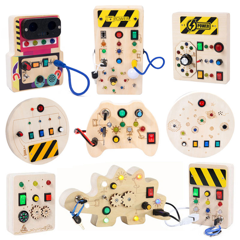 Montessori Busy Board Sensory  - Montessori Wooden Busy Board Toddler avaliação e preço