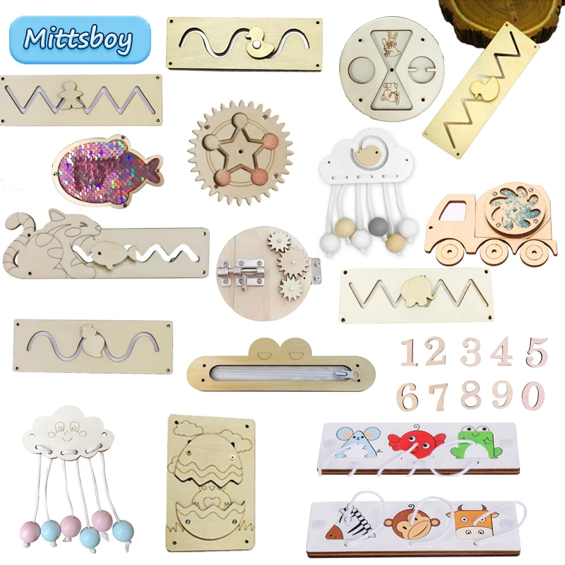 Diy ocupado placa montessori b - Montessori Wooden Busy Board Toddler avaliação e preço