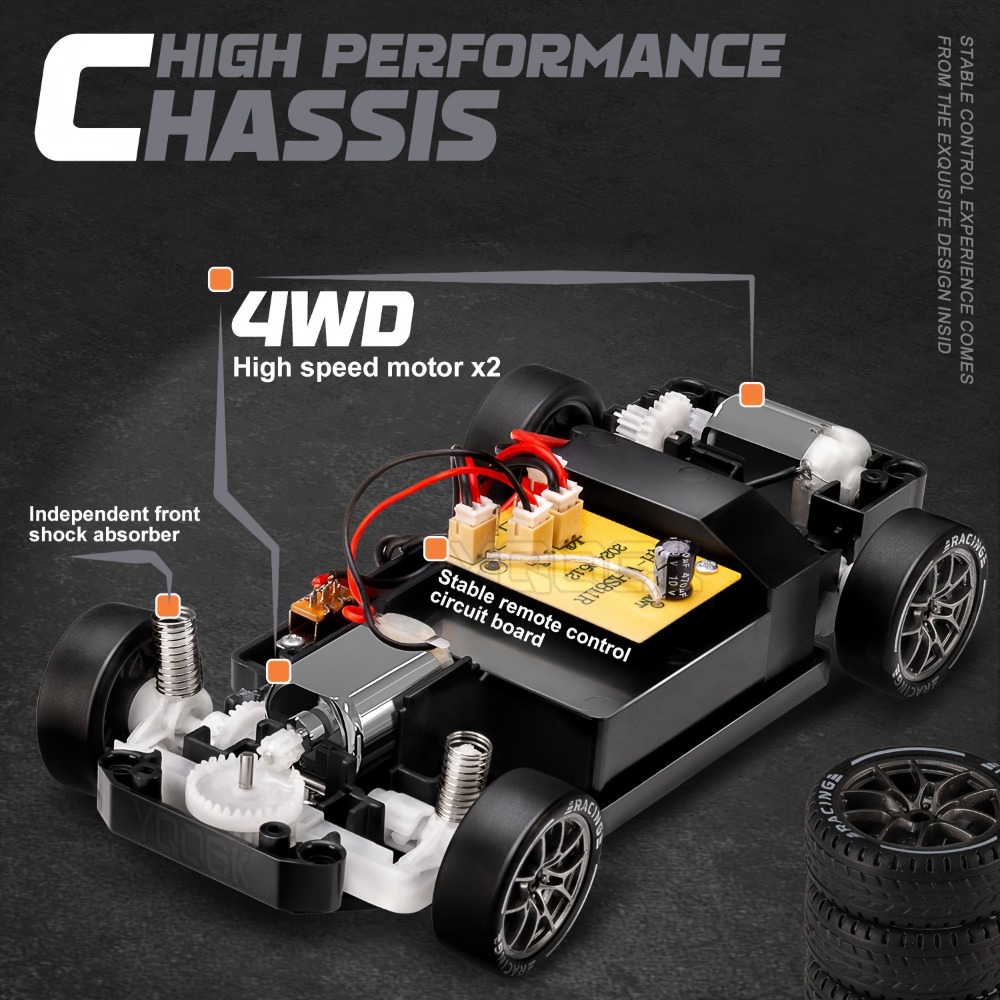 2.4g controle remoto rc drift  - Rc Drift Car 1 24 Scale 4Wd avaliação e preço
