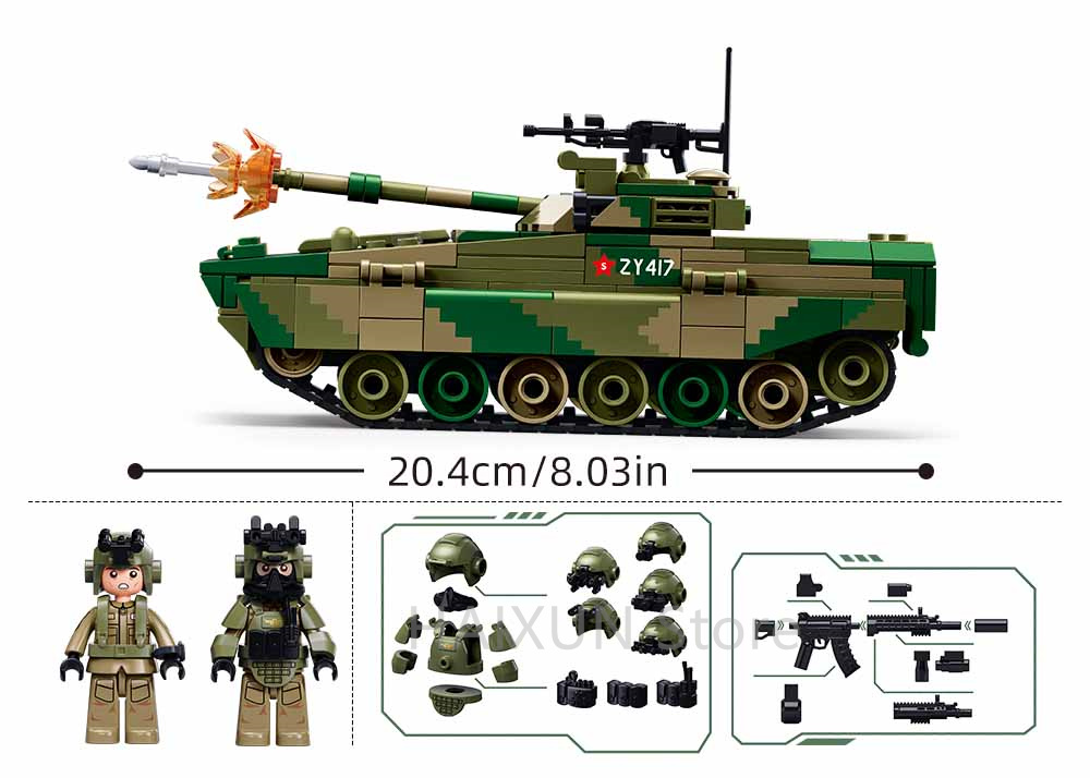 Blocos de Montar Sluban ZBD-04 - Lego Compatible Military Tank avaliação e preço