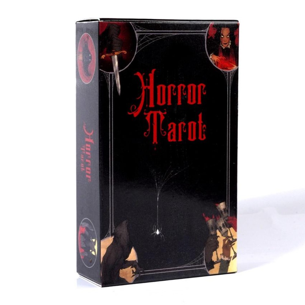 Horror tarot card game, 10.3x6 - Tarot Cards Deck With Guidebook avaliação e preço