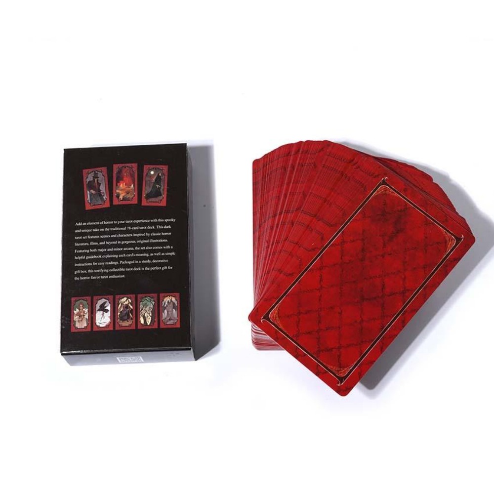 Horror tarot card game, 10.3x6 - Tarot Cards Deck With Guidebook avaliação e preço