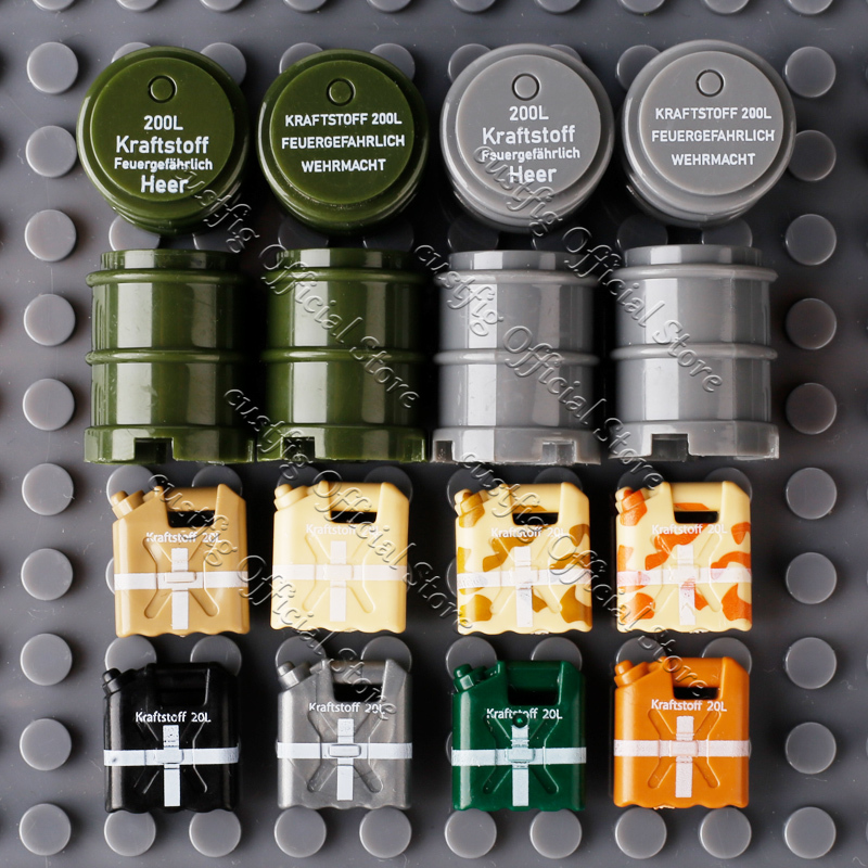 Tambor de óleo militar da segu - Lego Compatible Military Tank avaliação e preço