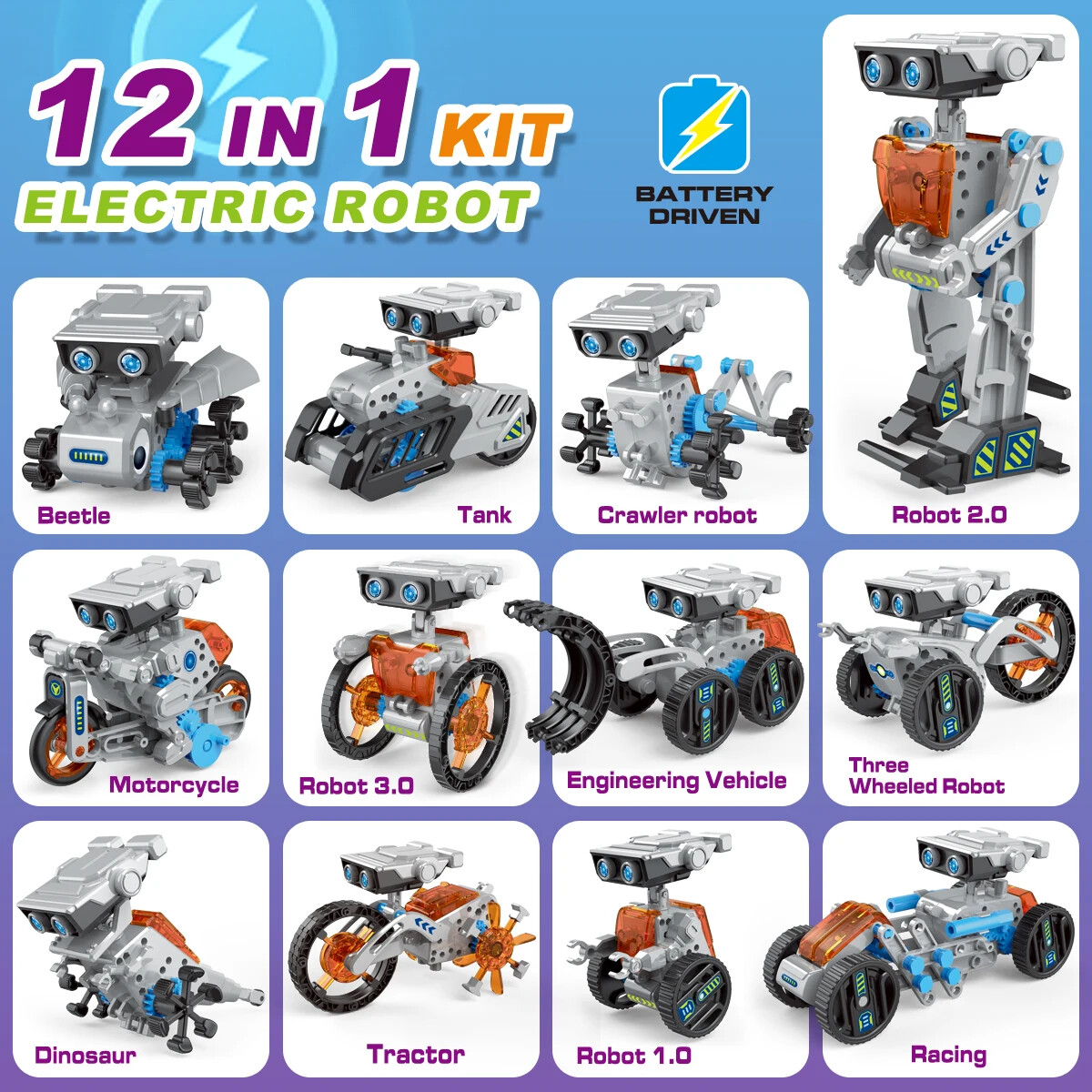 Brinquedos Educativos STEM 12  - Stem Solar Robot Kit For Kids avaliação e preço