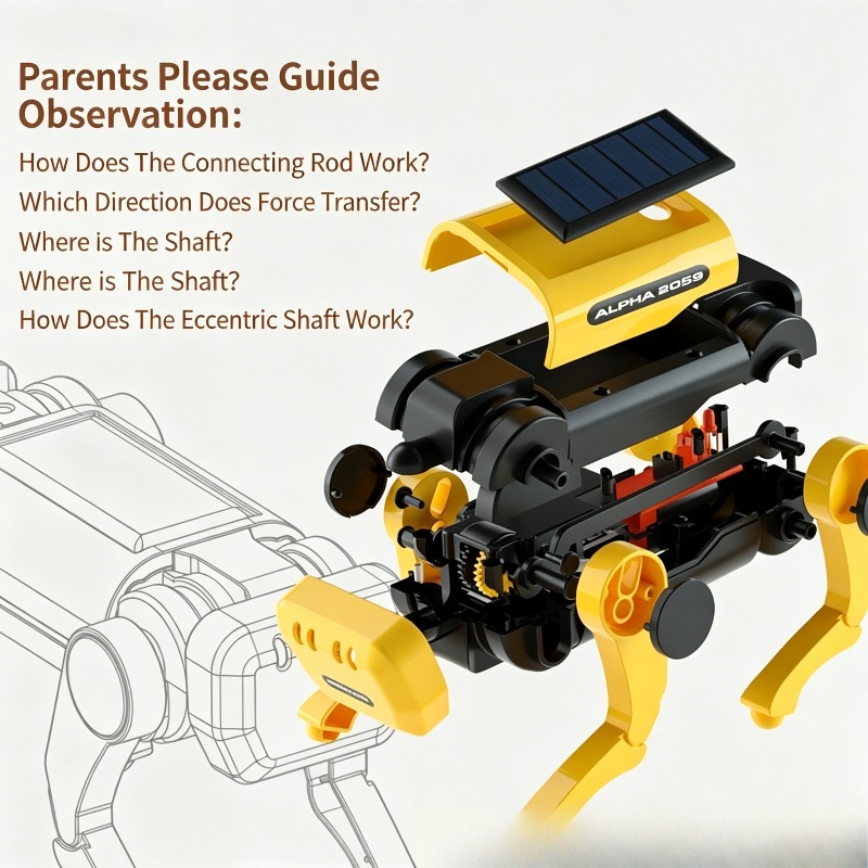 Kit de Montagem de Cão Mecânic - Stem Solar Robot Kit For Kids avaliação e preço