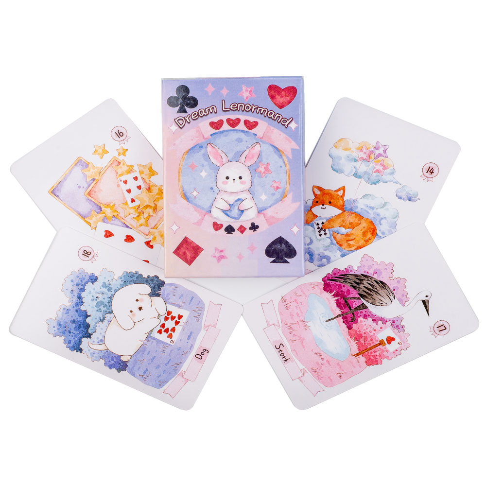 Rana Psicic Dream Lenormand Ba - Tarot Cards Deck With Guidebook avaliação e preço