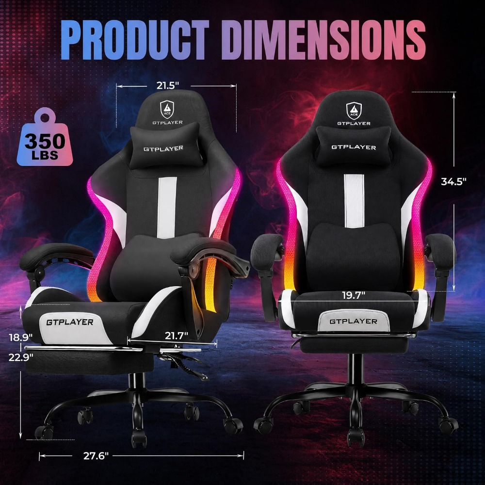Cadeira Gamer RGB com Descanso - Video Games avaliação e preço