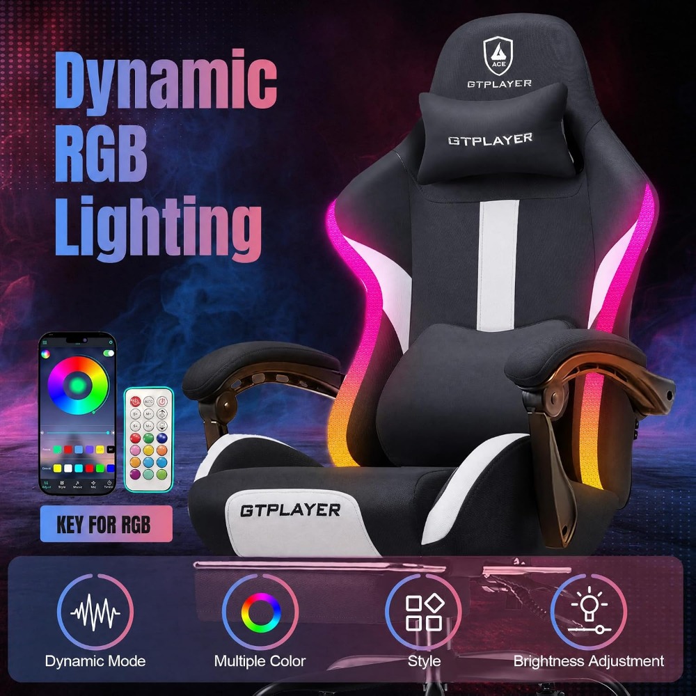 Cadeira Gamer RGB com Descanso - Video Games avaliação e preço