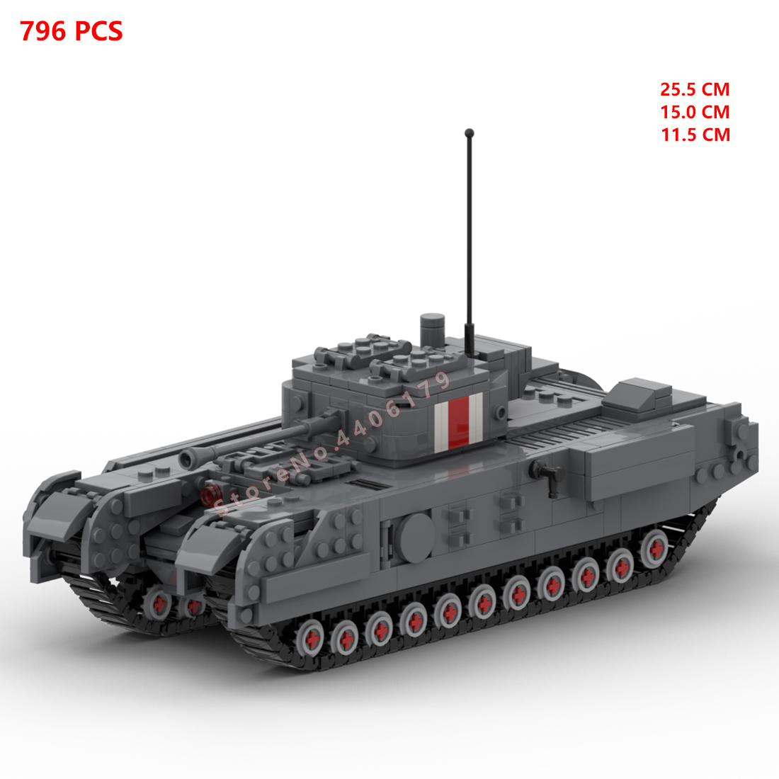 Wwii militar exército wii, wii - Lego Compatible Military Tank avaliação e preço