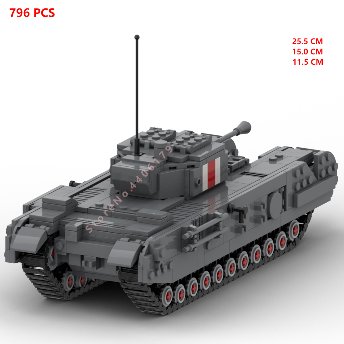 Wwii militar exército wii, wii - Lego Compatible Military Tank avaliação e preço