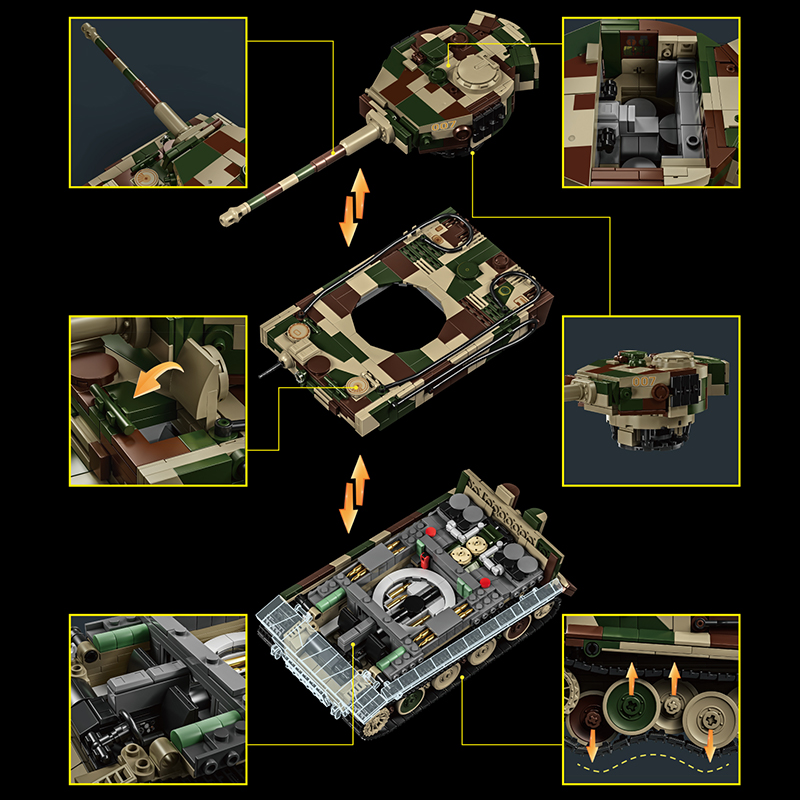 Conjunto de Blocos de Montar T - Lego Compatible Military Tank avaliação e preço
