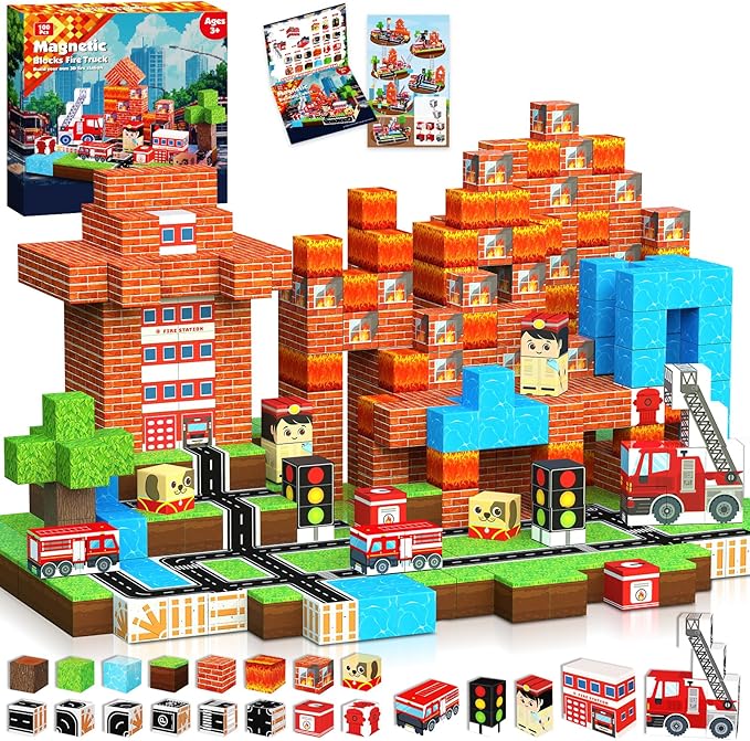 Blocos magnéticos 100 pçs cons - Magnetic Building Tiles Set 100Pcs avaliação e preço