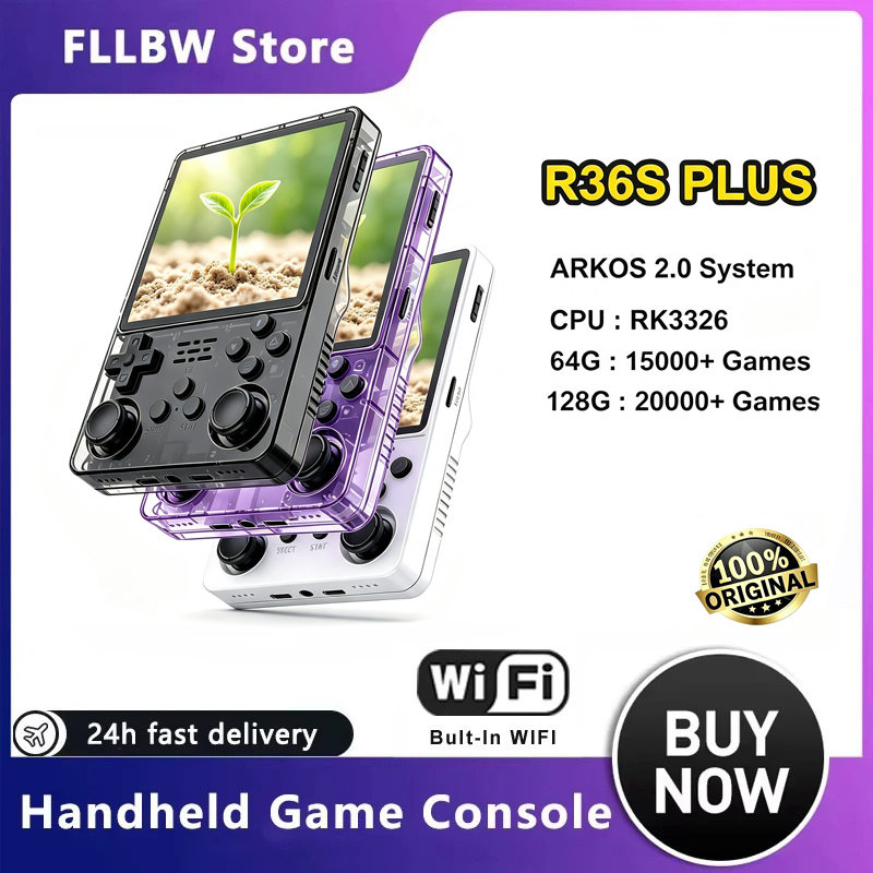 FLLBW Original Arkos R36s Plus - Retro Handheld Game Console R36S avaliação e preço