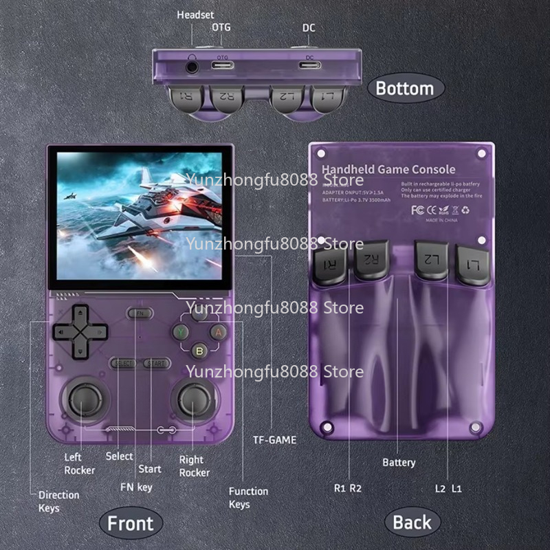 L k36 console de jogo portátil - Retro Handheld Game Console R36S avaliação e preço