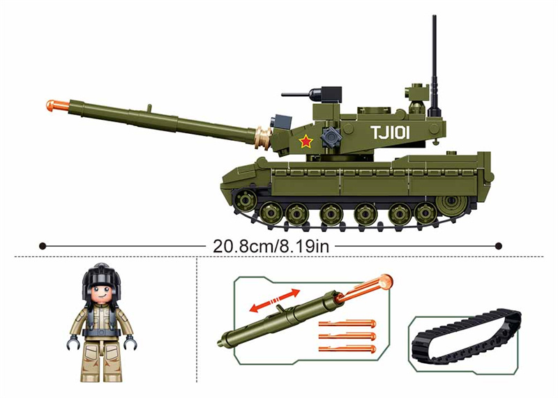 Sluban 183 peças modelo de tan - Lego Compatible Military Tank avaliação e preço