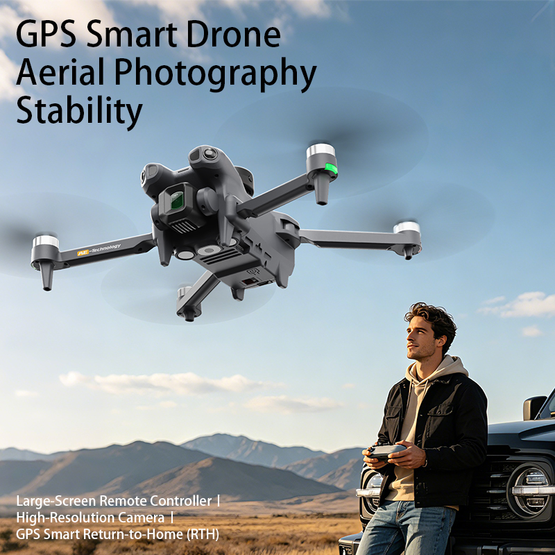 Drone RC Dobrável AE51 com GPS - Fpv Brushless Rc Drone 4K avaliação e preço